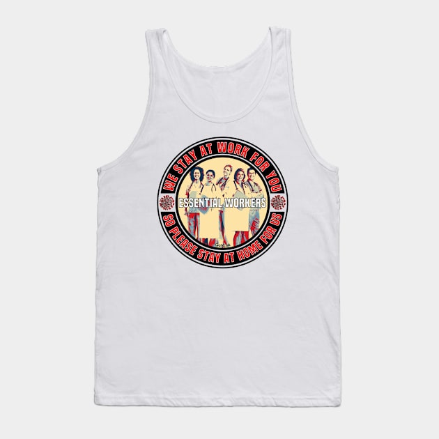 Protect Our Essential Workers Tank Top by FirstTees